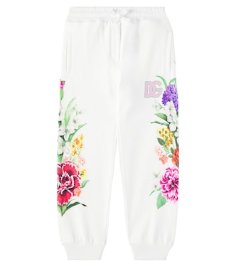 Bedruckte Jogginghose DG aus Baumwoll-Jersey | Dolce&Gabbana Kids