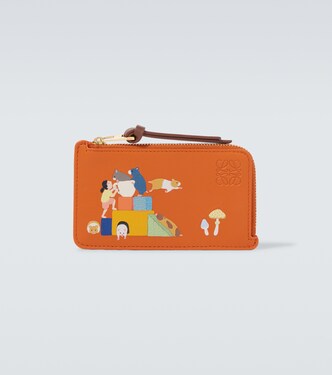 x Suna Fujita Hamster leather card case | Loewe