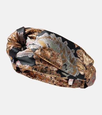 Fascia per capelli in lamé jacquard | Valentino