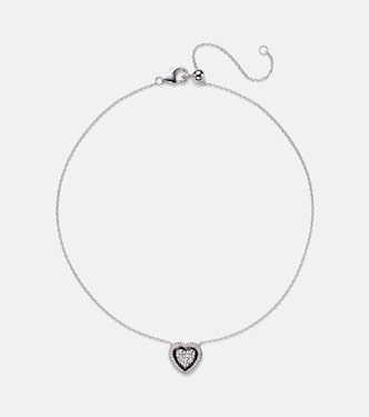 Collana Heart in oro bianco 18kt con diamanti | Kamyen