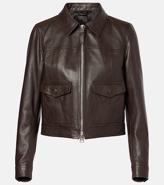 Leather biker jacket | Tom Ford