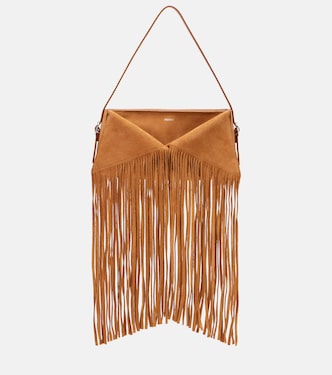 Fringed suede shoulder bag | Coperni