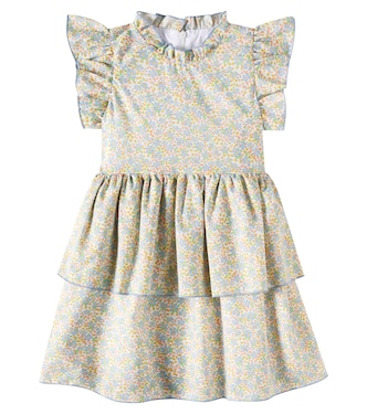 Bedrucktes Kleid Florencia aus Baumwolle | La Coqueta