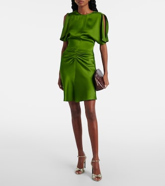 Ruched crêpe minidress | Victoria Beckham
