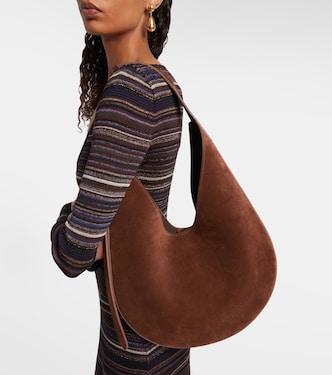 Medium suede shoulder bag | Aesther Ekme