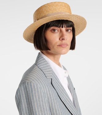 Cappello Très Vivier in rafia con cristalli | Roger Vivier