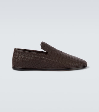 Sunday Intrecciato leather slip-on shoes | Bottega Veneta
