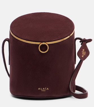 La Canette Small suede bucket bag | Alaïa