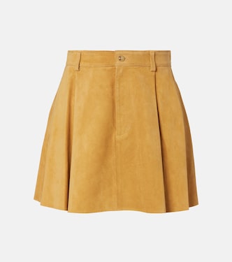 High-Rise-Minirock aus Veloursleder | Polo Ralph Lauren