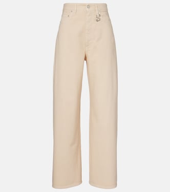 Siamese mid-rise denim wide-leg jeans | Sportmax