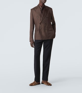 Leopard-print calf hair mules | Dolce&Gabbana