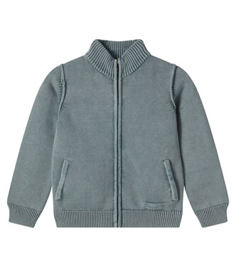 Lance zip-up cotton cardigan | Bonpoint