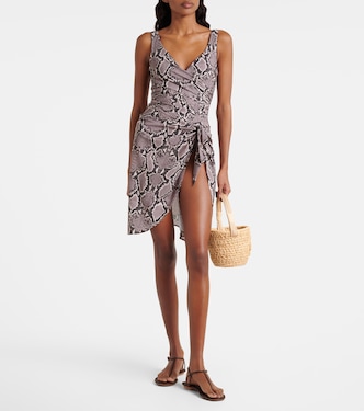 Lilith 스네이크 프린트 비치 커버업 | Karla Colletto