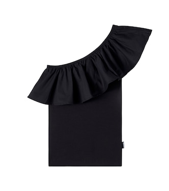 Rebecca ruffled cotton-blend top | Molo