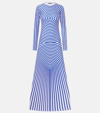 Printed jersey maxi dress | Jean Paul Gaultier