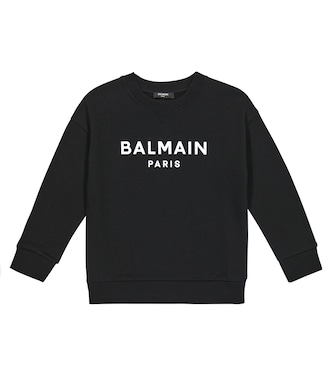 Sudadera de algodón con logo | Balmain Kids