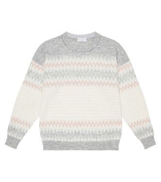 Pull en mohair et laine mélangés | Brunello Cucinelli Kids