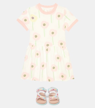 Bedrucktes Kleid aus Baumwolle | Stella McCartney Kids