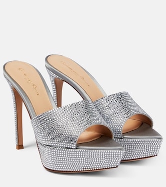 Mules à plateau et cristaux | Gianvito Rossi