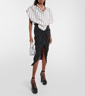 Top cropped Heart in cotone a righe | Vivienne Westwood