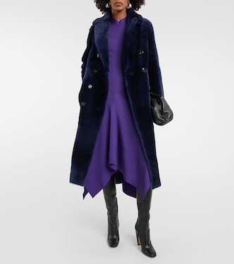 Cappotto doppiopetto in shearling | Blancha