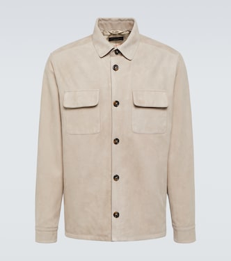 Hemdjacke aus Veloursleder | Loro Piana