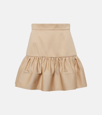 Minifalda de gabardina de algodón | Patou