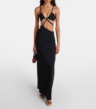 Robe longue à perles | Christopher Esber