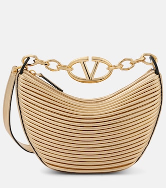 Bolso VLogo Moon Mini de piel metalizada | Valentino Garavani