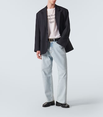 Top in jersey con stampa | Acne Studios