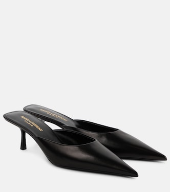 Barbara 55 leather mules | Saint Laurent