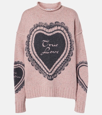 Jersey de mezcla de lana estampado | Acne Studios