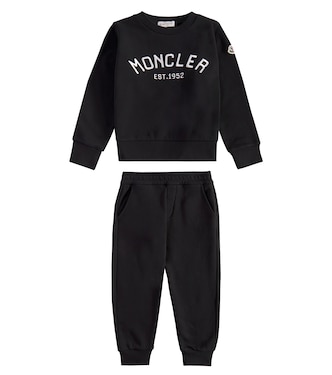 Logo fleece sweatshirt and sweatpants set | Moncler Enfant