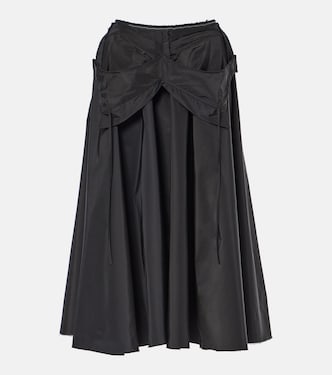 Gonna midi decostruita in taffetà | Maison Margiela