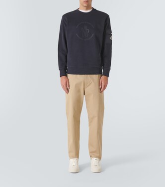 Sudadera de jersey de algodón con logo | Moncler