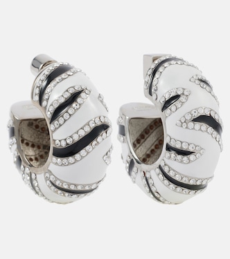 Pendientes de aro Zebra con cristales | Jacquemus