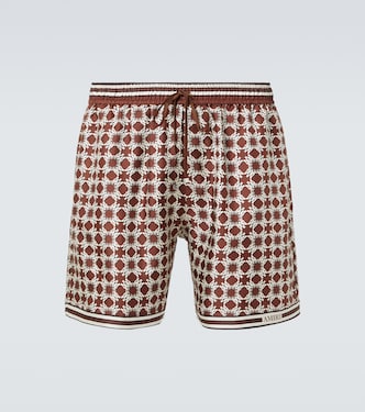 Bedruckte Shorts aus Seiden-Twill | Amiri
