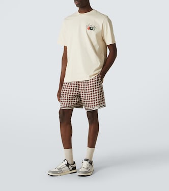 Printed silk twill shorts | Amiri