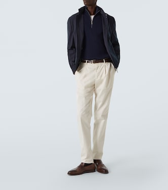 Pull zippé en coton | Brunello Cucinelli