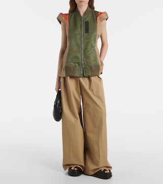 Weste aus Twill und Gabardine | Sacai