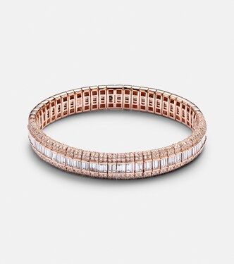 Scales 18kt rose gold bracelet with diamonds | Shay Jewelry