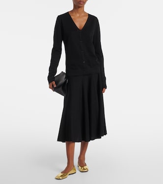 Gonna midi Jaliah in misto lino e cotone | The Row