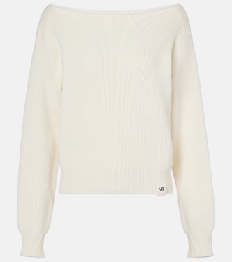 Cotton and silk-blend sweater | Victoria Beckham