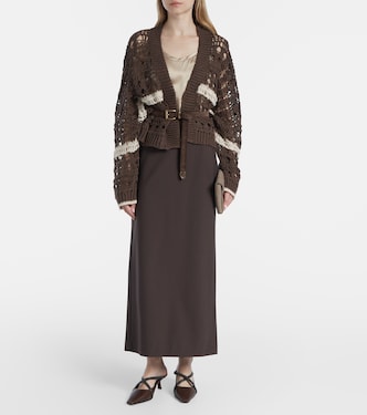 Wool-blend maxi skirt | Brunello Cucinelli