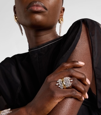 Golden Strada 18kt gold ring with diamonds  | Yeprem