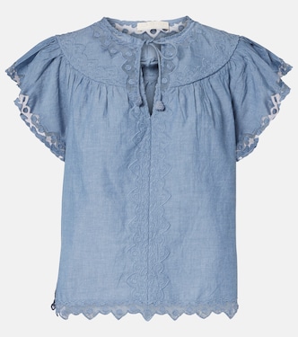 Top Effie aus Baumwolle mit Spitze | Ulla Johnson