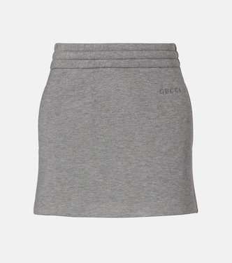 Logo jersey miniskirt | Gucci