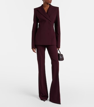 Febe high-rise wool-blend flared pants | Sportmax