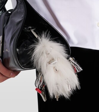 Rufus stainless steel keychain | Prada