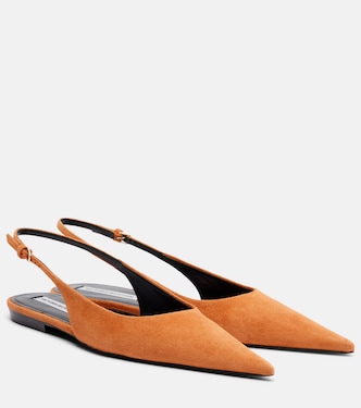 Suede slingback flats | Victoria Beckham